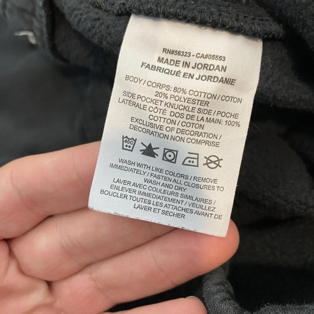 Nike Sweatpants Mens 2XL Black Fleece Cargo Joggers Elastic Waist CD3129-010